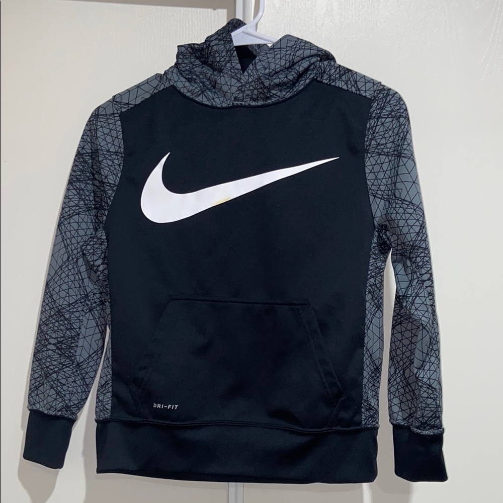 Nike Kids Black and Gray Hoodie